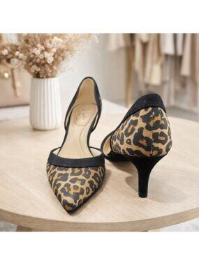 Life Stride Women’s Heels Brown Black Leopard Animal Print Stiletto Size 6 Glam